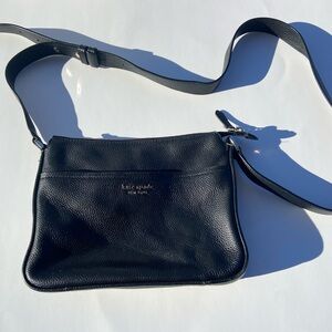 Kate Spade Black Pebbled Leather Shoulder Bag